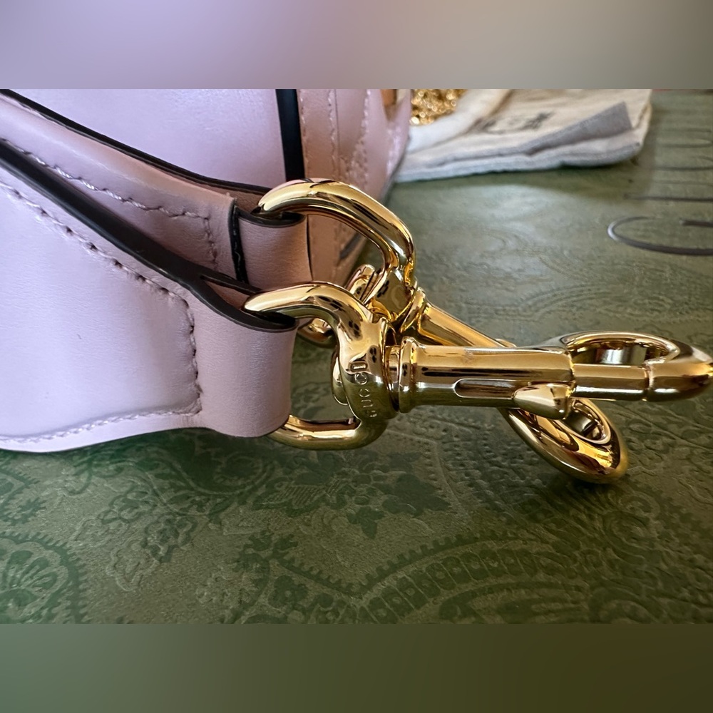 Gucci Matelassé PInk Small Top Handle Tote and Shoulder Bag New - Picture 5 of 11